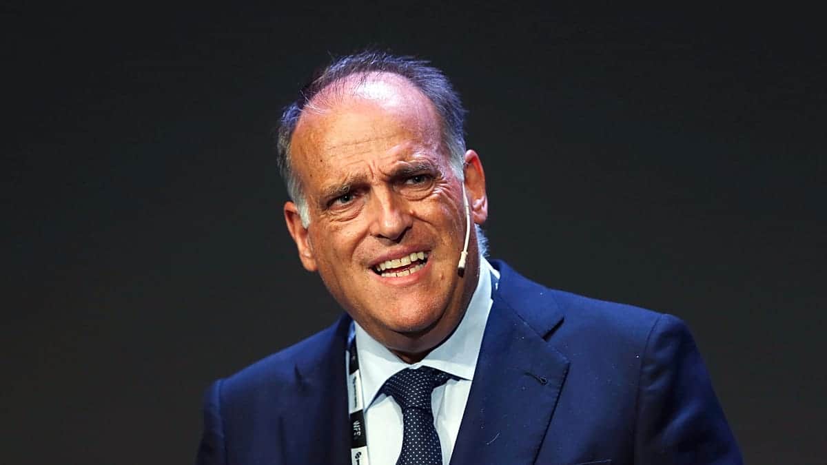 Tebas critica a Mbappé y dos jugadores más del Real Madrid por ocultar el mensaje de apoyo a Ceuta