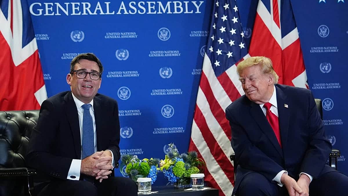 Burnham presume de su "buena conexión" con Trump tras mantener en Nueva York su primer encuentro