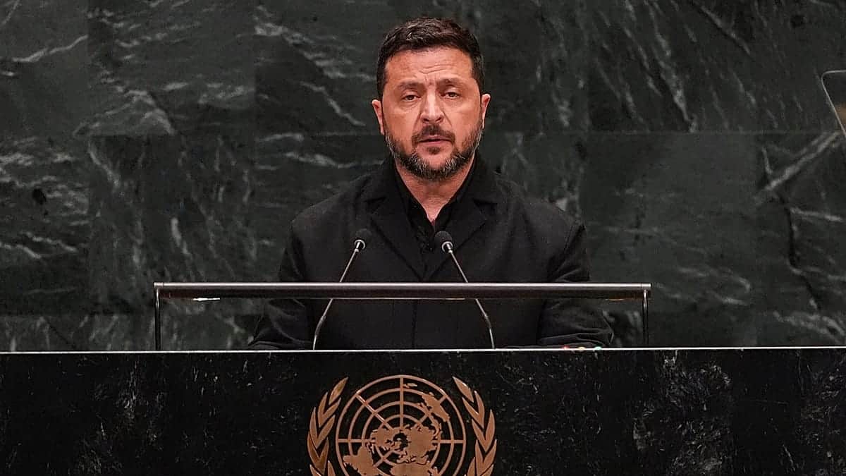 Zelenski pide mantener la presión sobre Rusia en la Asamblea General de la ONU