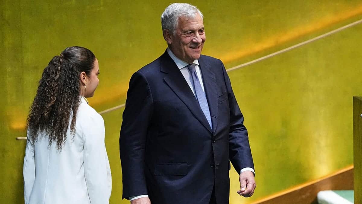 Tajani interviene en la Asamblea de la ONU: "Naciones Unidas debe recuperar su capacidad de actuar"