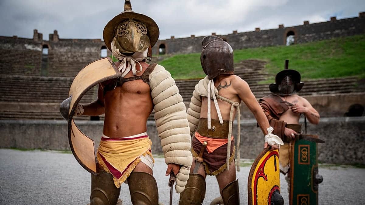 En las Jornadas Europeas del Patrimonio Pompeya recrea gladiadores y tradiciones del siglo 1 d. C