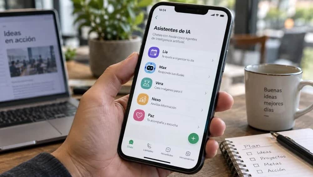 WhatsApp prueba una función para usar hasta cinco agentes de inteligencia artificial dentro de la app