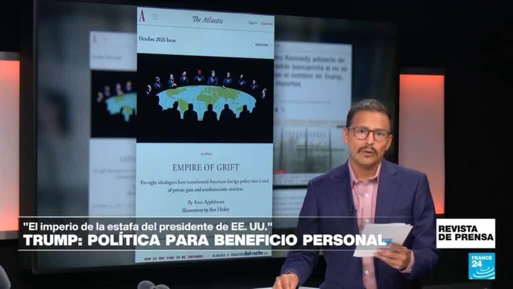 "El imperio de la estafa de Donald Trump": 'The Atlantic'