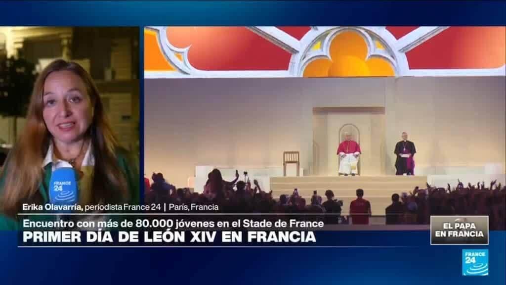 Papa León XIV cierra su primer día con un encuentro con más de 80.000 jóvenes en el Stade de France
