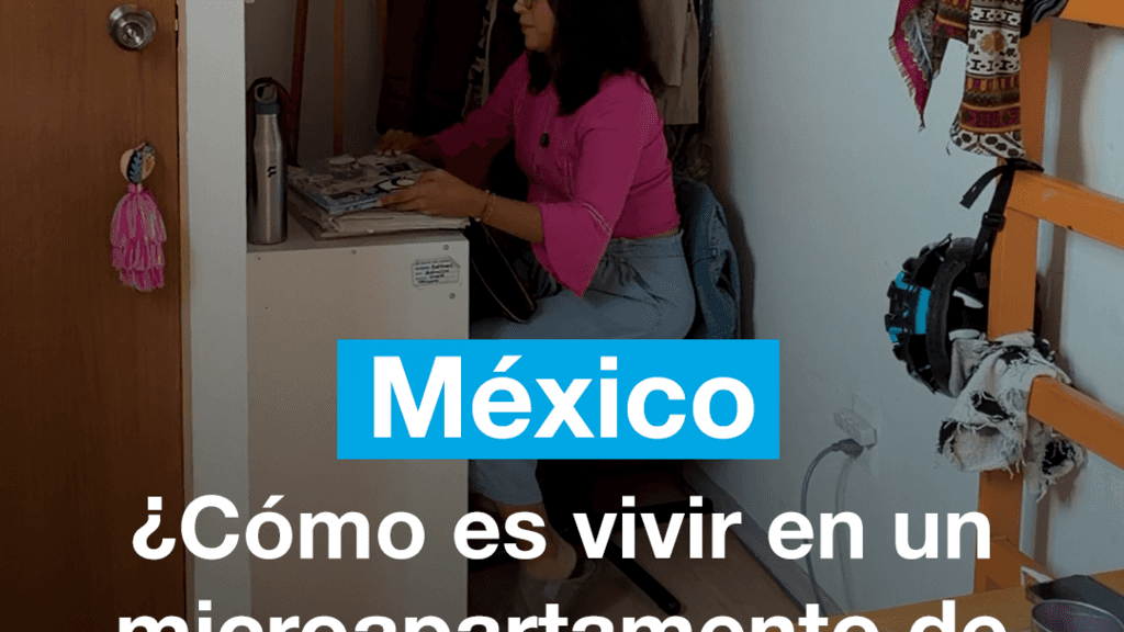 ¿Cómo es vivir en un microapartamento de seis metros cuadrados en Ciudad de México?