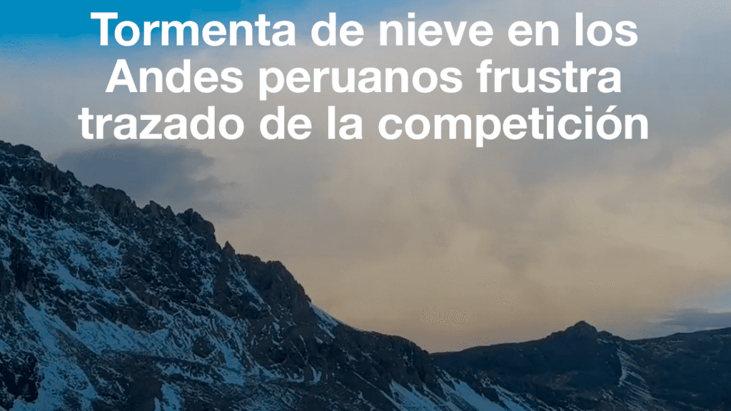 IncaDivide 2026: Tormenta de nieve en los Andes peruanos frustra trazado de la competición