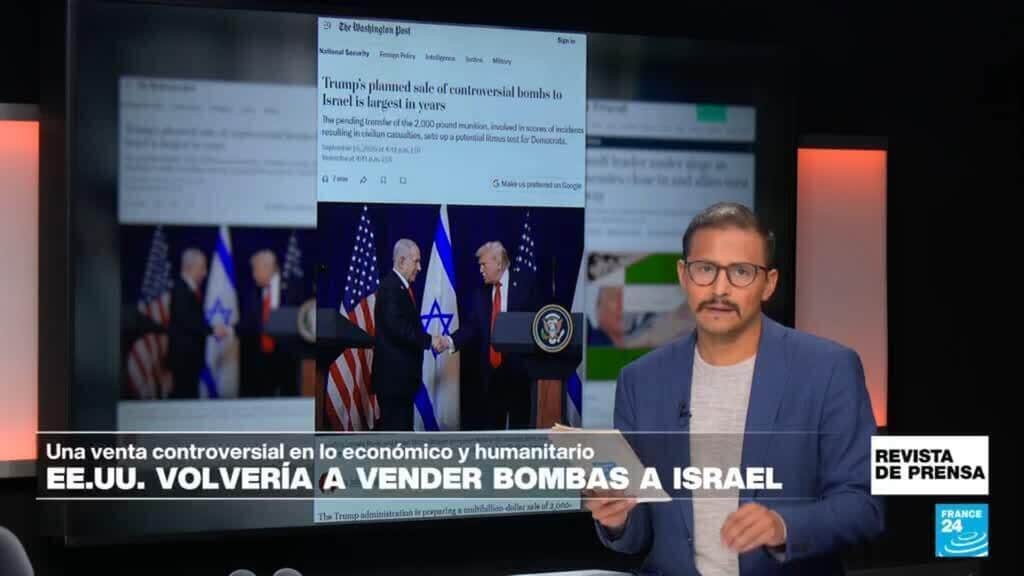 "La mayor venta de bombas controvertidas a Israel que planea Trump": 'The Washington Post'