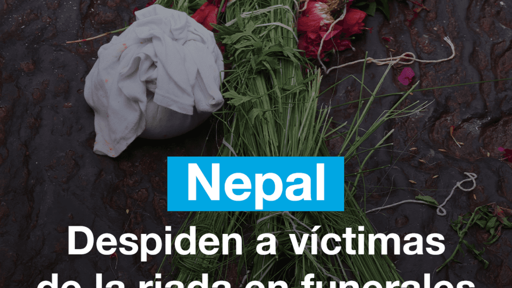 Despiden a víctimas de la riada en Nepal en funerales simbólicos