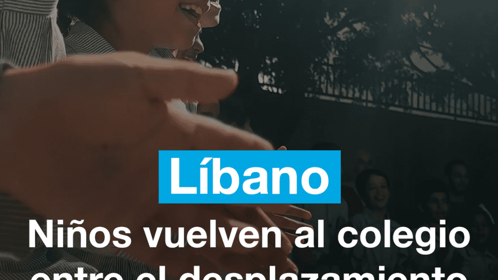 Líbano: niños y niñas regresan a clases entre el desplazamiento y la destrucción