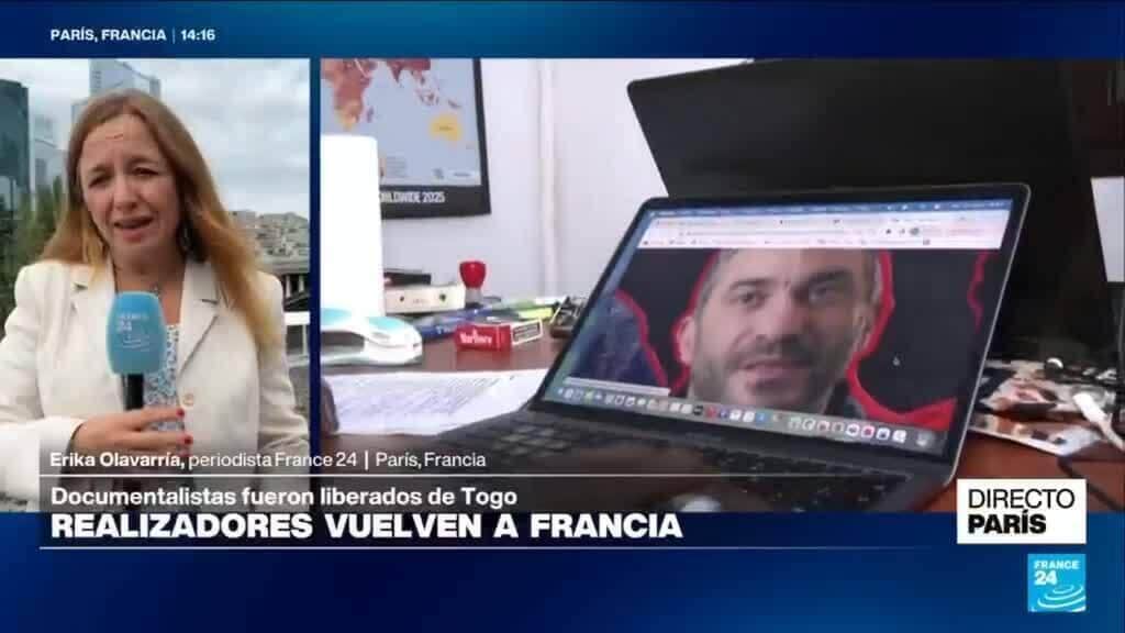 Directo París y el traslado de dos documentalistas franceses liberados de Togo