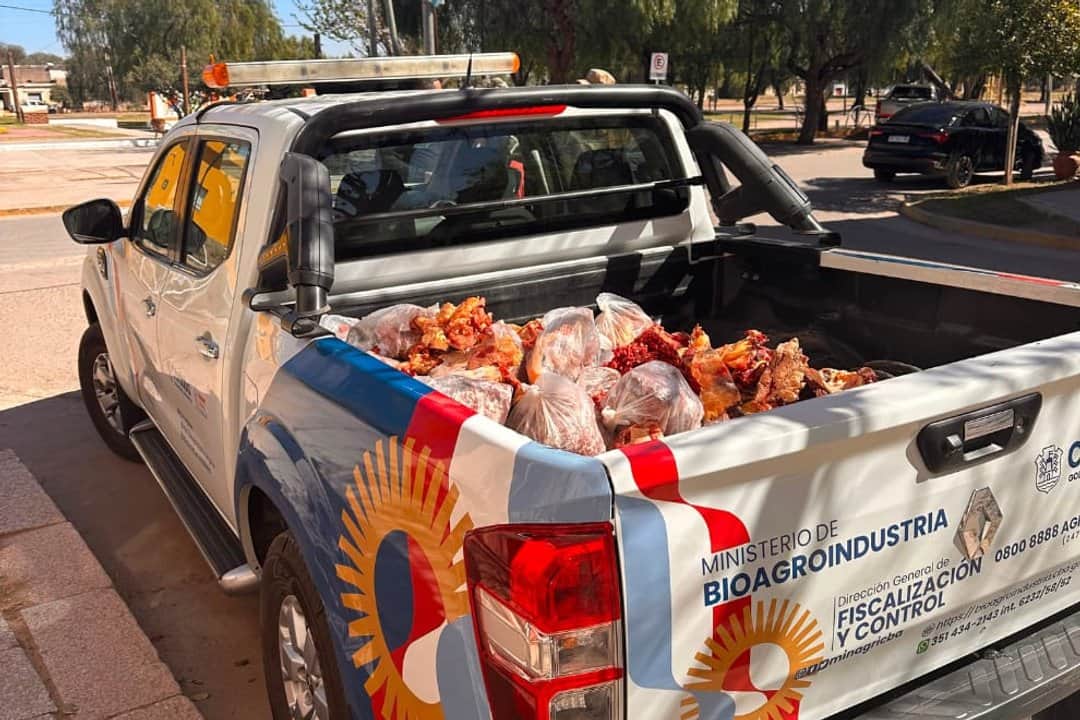 Decomisaron 300 kilos de carne tras operativos en el interior de Córdoba