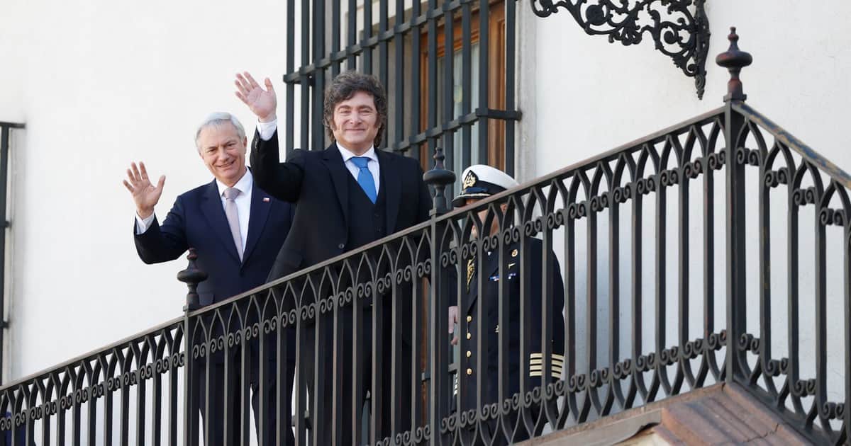 Milei en Chile: reivindicó la gestión económica de Pinochet y mantuvo una breve reunión con Kast