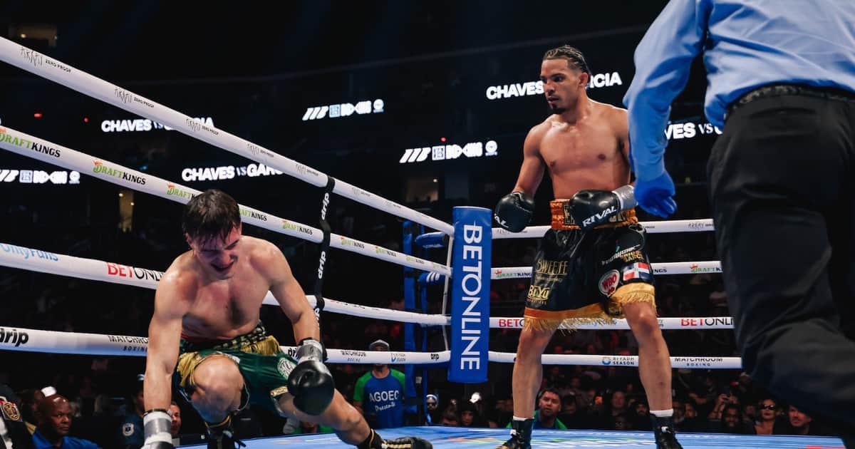 Boxeo: Veneno Chaves sufrió una paliza del dominicano Eridson García que lo tiró cuatro veces y lo tuvo al borde del nocaut