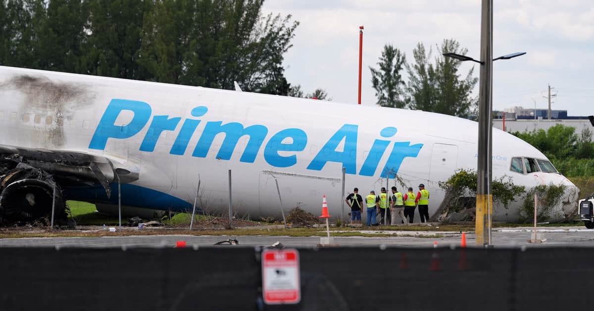 Tragedia del avión de Amazon en Miami: revelan que los cinco muertos iban en una furgoneta de limpieza