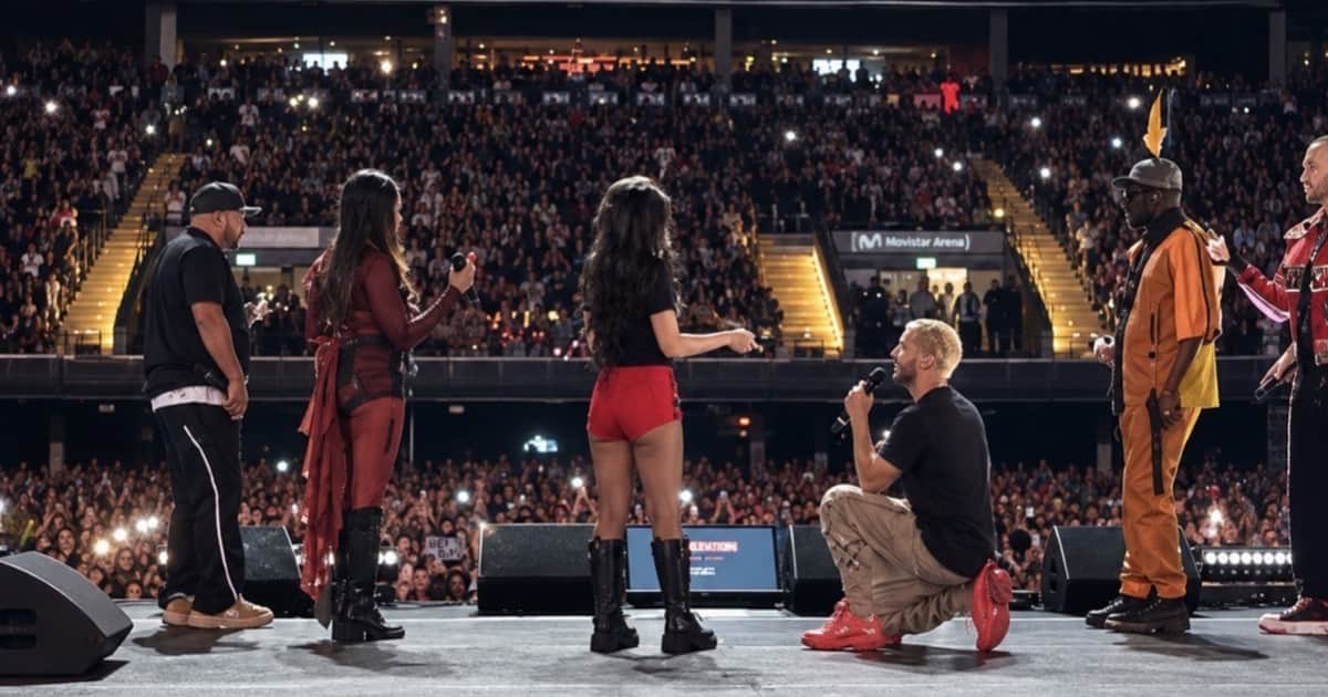 Se conocieron en un recital de los Black Eyed Peas y, siete años después, le pidió casamiento en pleno show de la banda en Buenos Aires: "Me dio al amor de mi vida"