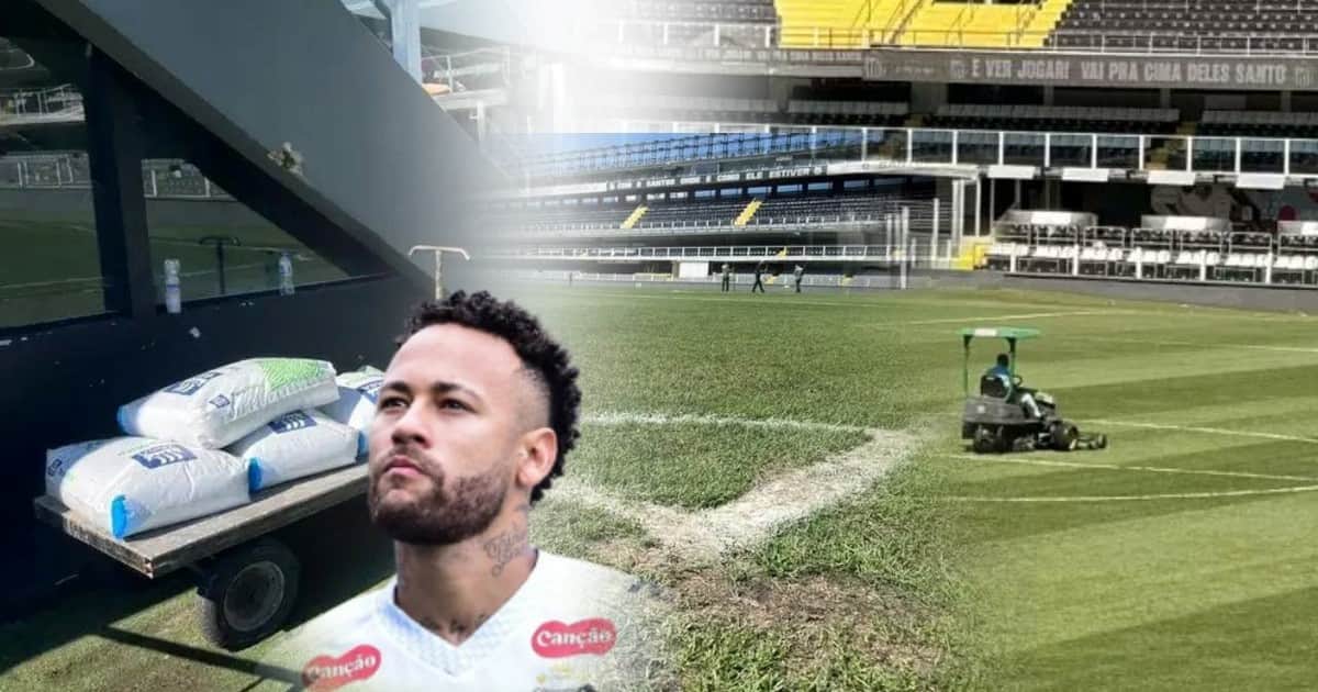 Neymar dice y Santos responde: tras el fuerte reclamo, el club inició los trabajos para mejorar su césped