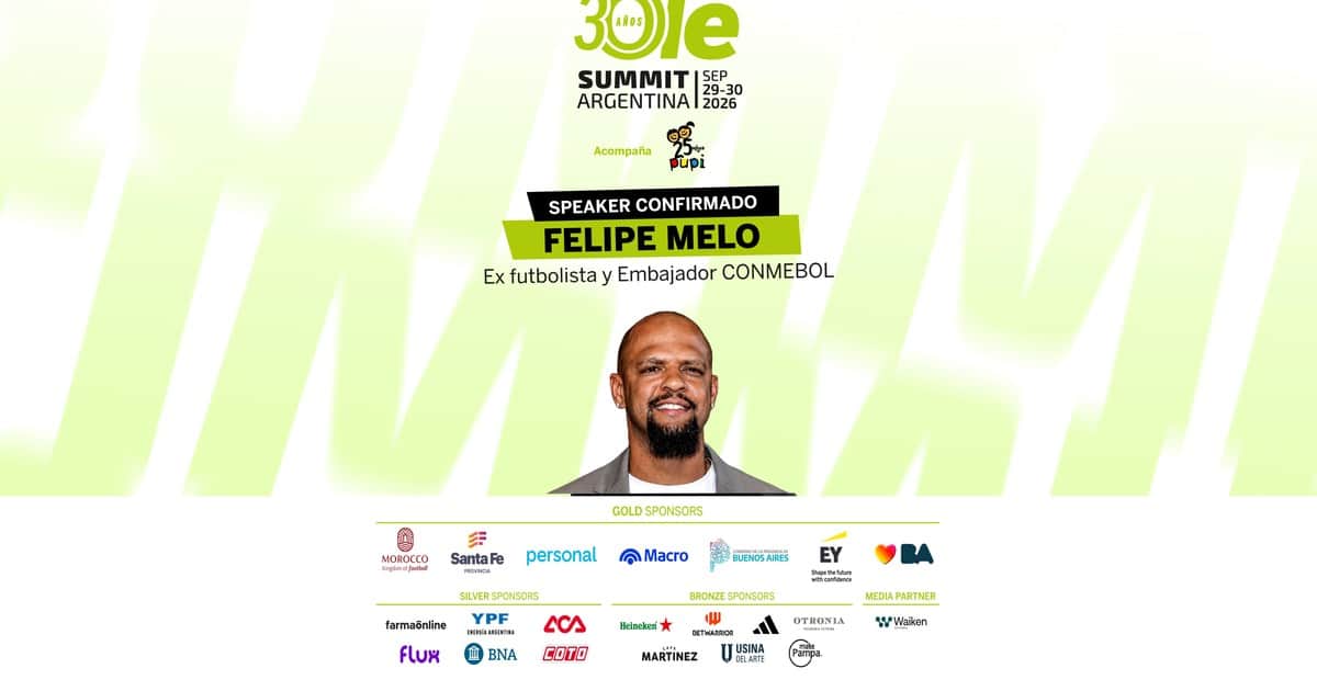 Felipe Melo en el Olé Summit 2026: leyenda de la Copa Libertadores y fanático de Messi