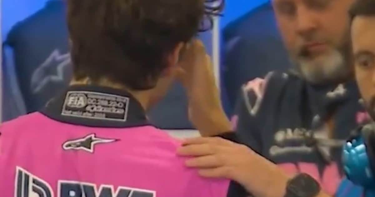 Video: el gesto de Colapinto con su equipo tras su error
