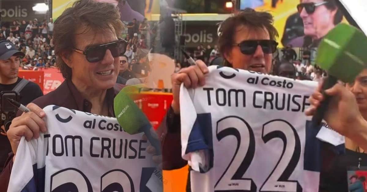 Tom Cruise y su particular reacción al recibir ¡la camiseta de Gimnasia!